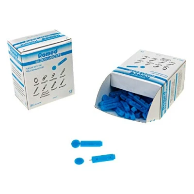Afbeelding van Romed Bloedlancetten (100 stuks) lancetten bloedglucose diabetes suikerziekte glucosemeting