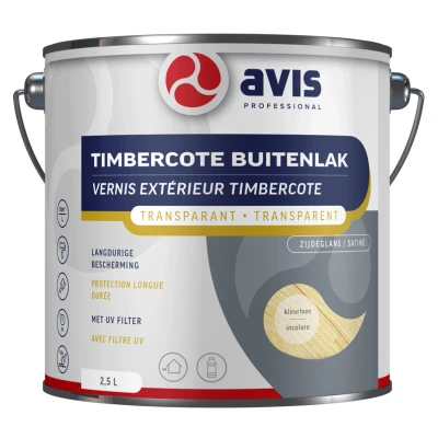 Afbeelding van Avis Timbercote Buitenlak Zijdeglans Kleurloos 2,5 Liter Blank Buiten