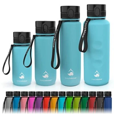 Afbeelding van Coolrhino gourde, pour le sport, les activités de plein air et fitness, également enfants, étanche sans BPA, gourde adaptée à la carbonatation, 1500 ml, bleu (Rhino ciel)