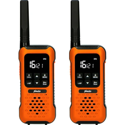 Afbeelding van Alecto FR300OE Robuuste walkie talkie, tot 10 kilometer bereik, oranje/zwart Orange Black