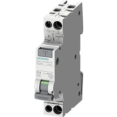 Afbeelding van Siemens 5SV13167KK06 Aardlekschakelaar/zekeringautomaat 2 polig 6 A 0.03 230 V