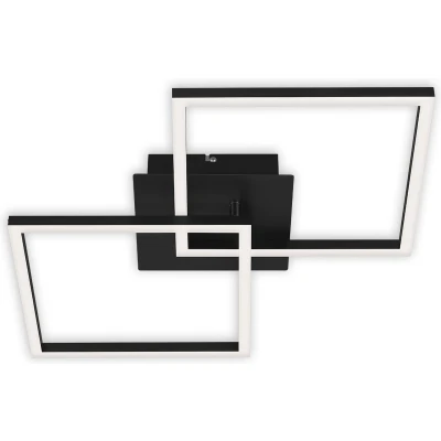 Afbeelding van Briloner Leuchten LED plafondlamp draaibaar, dimbaar, 24 Watt, 1.800 lumen, 3.000 Kelvin, zwart