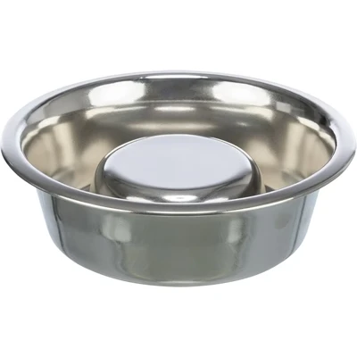 Afbeelding van Trixie Voerbak Hond Slow Feeding Rvs 21 CM / 1,1 LTR