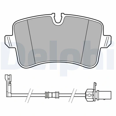 Afbeelding van DELPHI LP3625 Remblokkenset Incl. slijtage waarschuwingscontact Met anti kreukplaat toebehoren AUDI: A8 D4