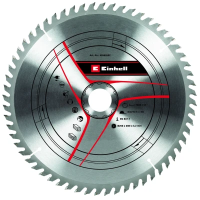 Afbeelding van Einhell HM TCT Zaagblad 1 stuk Ø250x30x3,2 mm / 60 T