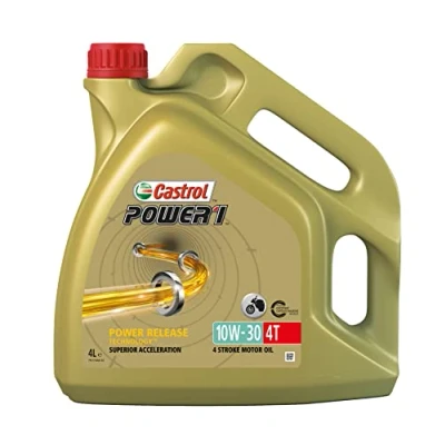 Afbeelding van Castrol Power 1 motorolie 10W 30 4T 4L (Engels etiket)