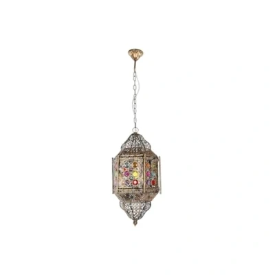 Afbeelding van Plafondlamp Home ESPRIT Multicolour Gouden Metaal 50 W 29 x 26 105 cm