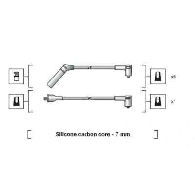 Afbeelding van Bougiekabelset MAGNETI MARELLI 941318111062