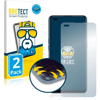 Afbeelding van BROTECT Screenprotector voor Oppo Reno 4 5G Folie Beschermfolie transparant volledig dekking (2 Stuks)