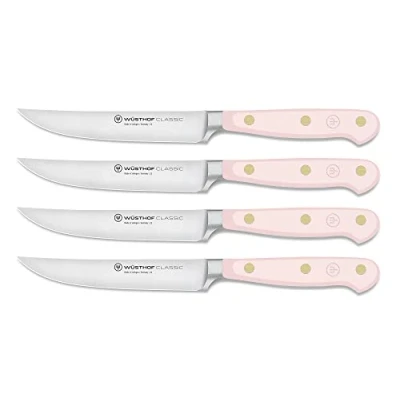 Afbeelding van Wusthof Classic steakmessenset pink himalayan salt 4 delig