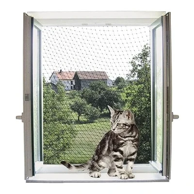 Afbeelding van Kerbl Kattenbeschermingsgaas Transparant 6x3m