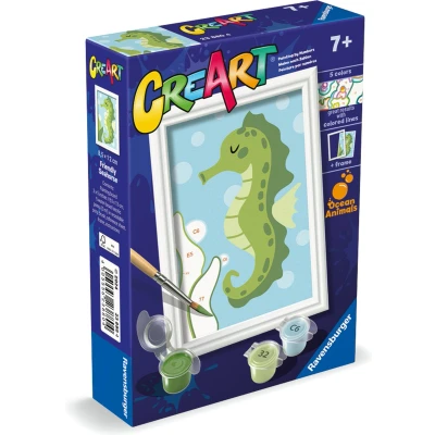 Afbeelding van Ravensburger CreArt Trendy Seahorse Schilderen op Nummer