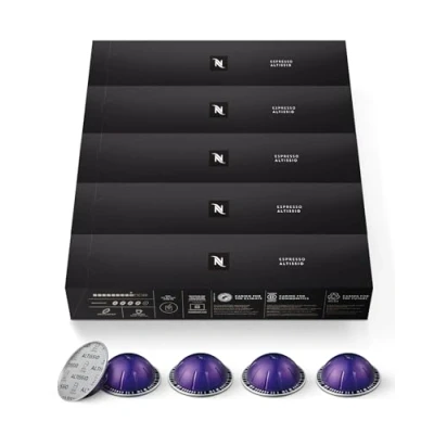 Afbeelding van Nespresso Vertuo capsules, Altissio, espressokoffie met gemiddelde roostering, 50 espressopads, 38,3 g infuus.
