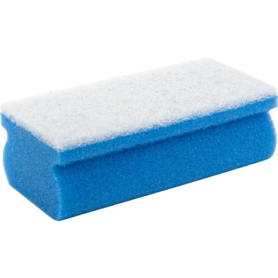 Afbeelding van Primesource schuurspons, blauw/wit, pak van 10 stuks schuurspons