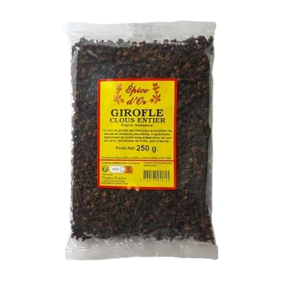 Image de Clous de Girofle Entier 250g Lot 1 Epice d&#039;Or, Qualité Supérieure, Saveur Intense, Authentique et Naturel, Sans Colorant, Additifs Ni Conservateurs.