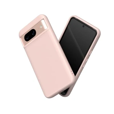 Afbeelding van RHINOSHIELD Hoesje compatibel met [Pixel 8] SolidSuit dunne hoes schokabsorberende technologie en premium matte afwerking poederroze