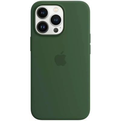 Afbeelding van Apple Siliconenhoesje met MagSafe voor iPhone 13 Pro Max Klaver Groen