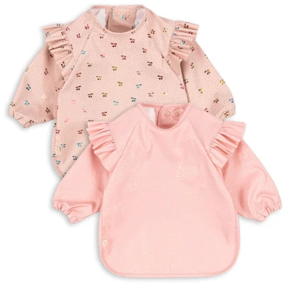 Afbeelding van Konges Sløjd 2 Pack Dinner Slab Met Mouwen And Frill 18M 3Y Cherry Sparkle