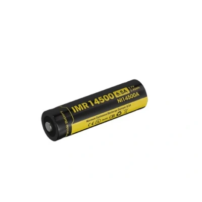 Afbeelding van Nitecore Batterij IMR14500 650mAh Oplaadbaar Button Top