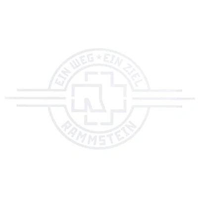 Afbeelding van Rammstein Autosticker EIN Weg Ziel wit officieel product van de groep (sticker) 69 x 38 cm voor achterruit