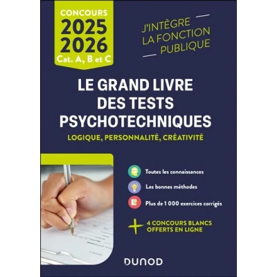 Image de Le Grand Livre des tests psychotechniques 2025 2026