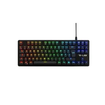 Image de Clavier Gamer The G Lab Keyz Plati. Tkl Format Mécanique (Switch Rouge) Low Profile Rgb Noir