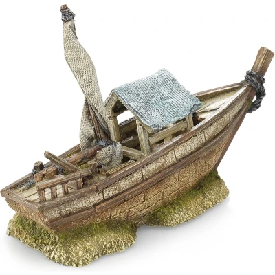 Afbeelding van Aqua Della Aquariumdecoratie Vissen Boot S 30x11x19,5cm 1st