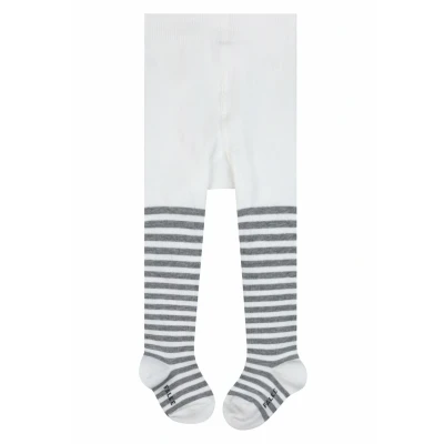 Afbeelding van Falke Baby Stripe with pattern Panty voor kinderen, Maat: 62/68, Off white