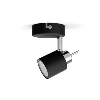 Afbeelding van Philips Meranti opbouwspot 1 lichts zwart