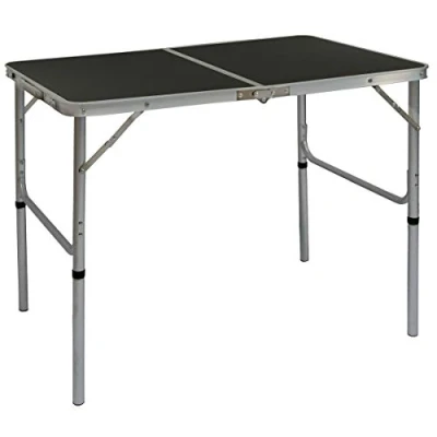 Afbeelding van Alu Kampeertafel 90x60cm inklapbbar Campingtafel Picknicktafel licht Vouwtafel in hoogte vers...