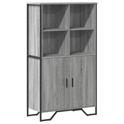 Afbeelding van vidaXL Hoge kast 79,5x35,5x137,5 cm bewerkt hout grijs sonoma eiken