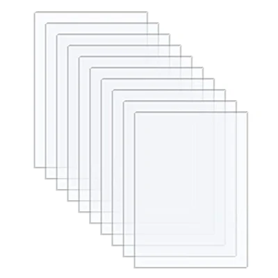 Afbeelding van Langaelex 10 stuks, 150 x 100 1 mm, acrylplaat, transparant, plexiglasplaat, voor het vervangen van glas in fotolijsten, projectweergave, schilderij (10 15 cm)