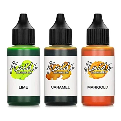 Afbeelding van Octopus 3 x 30 ml vloeibare alcoholinkt voor kunst en op hars, epoxyhars, karamel, marineblauw