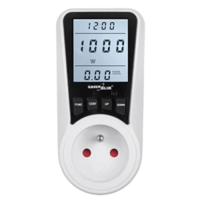 Afbeelding van GreenBlue Wattmeter / Elektriciteitsmeter met stopcontact Energieverbruiksmeter