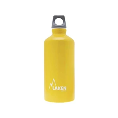 Afbeelding van Laken Futura aluminium drinkfles met schroefdop en lus 0,6 l, geel