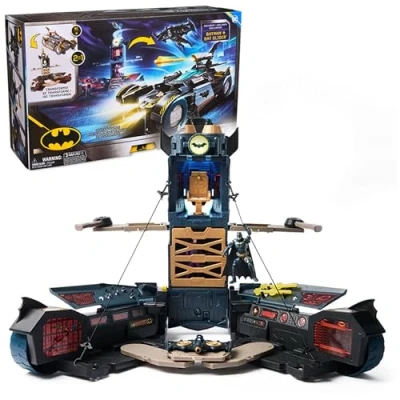 Afbeelding van DC Comics Ultimate Transforming Batmobile, Auto, 4 jaar, Kunststof, Zwart, Blauw, Grijs