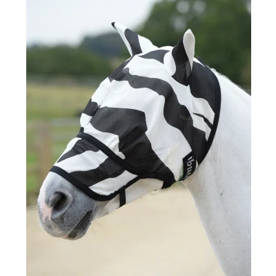 Image de Bucas Buzz Off Masque Anti Mouches Extended Nose Zebra