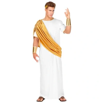 Afbeelding van Widmann Caesar kostuum, Toga, armbeschermer, lauwerkrans, keizer, liniaal, carnaval, themafeest