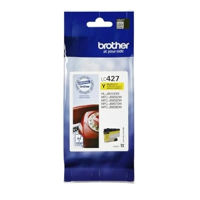 Afbeelding van Inktcartridge brother lc 427y geel 1 stuk 5 stuks