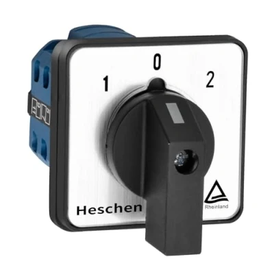 Afbeelding van Heschen Universele nokkenschakelaar, draaischakelaar, wisselschakelaar SZW26 20/D303,3, 660 V, 20 A, 3 posities, fasen, 12 klemmen, CE