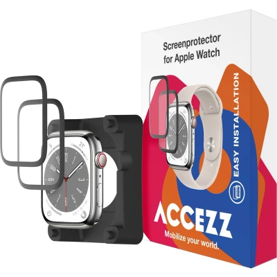 Afbeelding van Accezz 2x Screenprotector met applicator Geschikt voor Apple Watch Series 1 / 2 3 38 mm