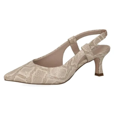 Afbeelding van Caprice Klassieke pumps, Dames, Maat: 37, Lt gold snake Leer