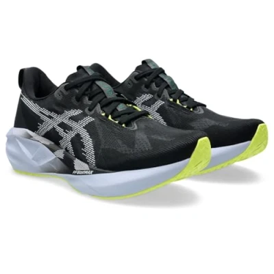 Afbeelding van Asics Novablast 5 Hardloopschoenen voor op de weg, Heren, Maat: 41.5, Black/blue fade Textiel