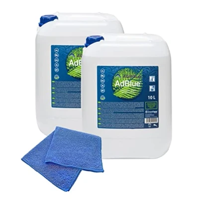 Afbeelding van baytronic AGROLA AdBlue® Set van 2 vulslangen 10 liter + microvezeldoek blauw