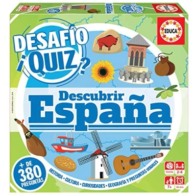 Afbeelding van Educa Uitdaging Quiz Ontdek Spanje Bordspel (18217)