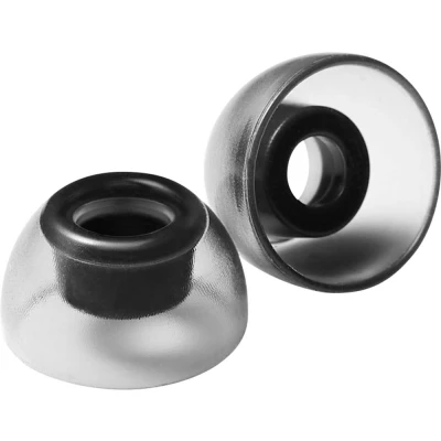 Afbeelding van AZLA SednaEarfit Crystal TWS (SSS/SS/S) In Ear Koptelefoon oorkussen 3 paar Zwart, Transparant
