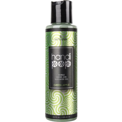 Afbeelding van Sensuva Handipop Handjob Massagegel Groene Appel 125 ml