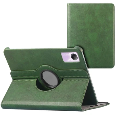 Afbeelding van iMoshion Tablet Hoes Geschikt voor Xiaomi Redmi Pad SE 360 Draaibare Bookcase Groen