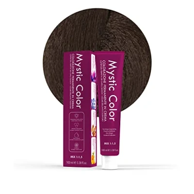 Afbeelding van Capello point Mystic Color Haarverf, permanente kleurcrème met arganolie en calendula, langdurige kleur, donkerblond, 6,11 100 ml
