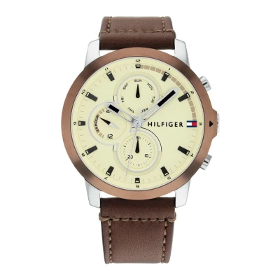 Afbeelding van Tommy Hilfiger Chronograaf, Heren, Maat: One Size, Braun